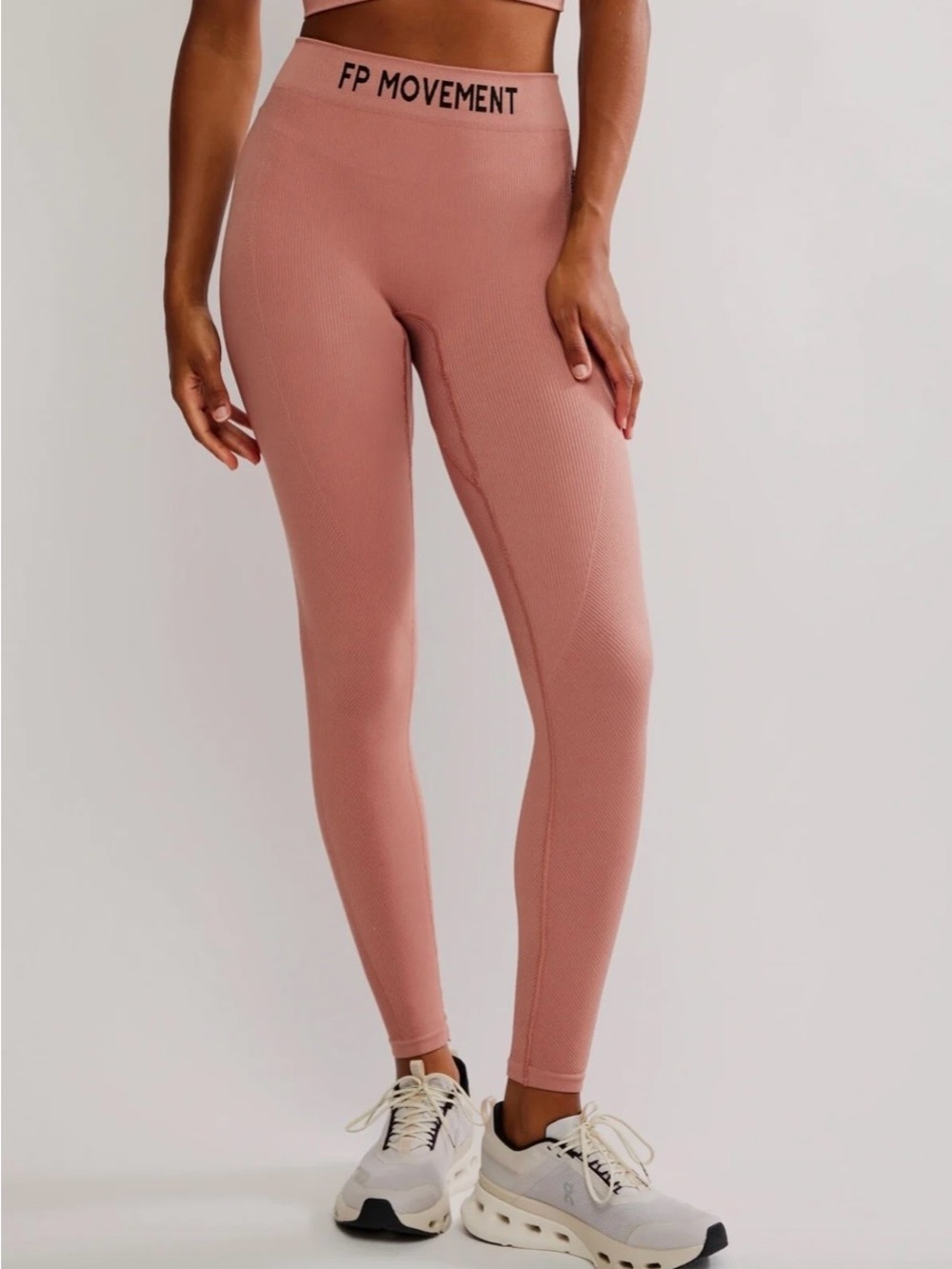 Free People Movement High-Rise Long Haul Legging in Petal - M/L